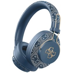 Guess Bluetooth Over-Ear Headphones ENC Metal 4G Logo Blue