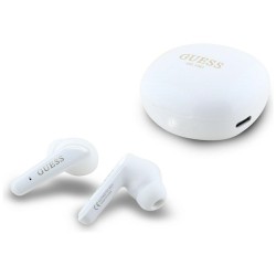 Guess Bluetooth In-Ear TWS Electroplated White Headphones