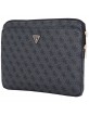 Guess Tasche Sleeve 14" 4G Zipper Pocket Triangle Logo Schwarz
