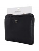 Guess Sleeve 14" Grained Zipper Triangle Tasche Hülle Schwarz