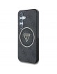 Guess Samsung S25 Hülle Case 4G Triangle MagSafe Schwarz