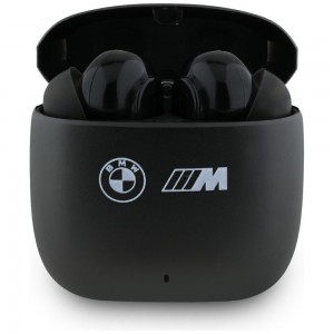 BMW Bluetooth TWS Headphones with M Logo Print ANC ENC Black