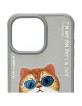 Nimmy iPhone 15 Pro Max Case Glasses Cool Cat Grey