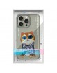 Nimmy iPhone 15 Pro Max Case Glasses Cool Cat Grey