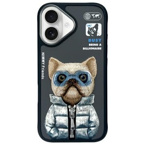 Nimmy iPhone 16 Hülle Case Cool & Cute 2.0 Dog Schwarz