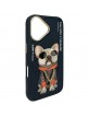 Nimmy iPhone 16 Case Glasses Cool Dog Black