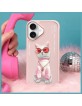 Nimmy iPhone 16 Case Glasses Cool Cat Pink