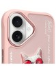 Nimmy iPhone 16 Case Glasses Cool Cat Pink
