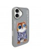 Nimmy iPhone 16 Case Glasses Cool Cat Gray
