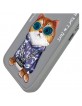Nimmy iPhone 16 Case Glasses Cool Cat Gray