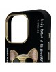 Nimmy iPhone 16 Pro Hülle Case Glasses Cool Dog Schwarz