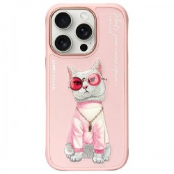 Nimmy iPhone 16 Pro Max Case Glasses Cool Cat Pink