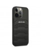 AMG Mercedes iPhone 14 Pro Hülle Case Echtleder Debossed Schwarz