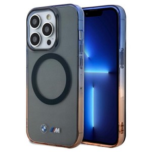 BMW iPhone 15 Pro Max Hülle Case MagSafe Signature Grau