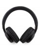 Guess Bluetooth Headphones 4G Leather Tone On Tone Script Black
