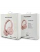 Guess Bluetooth Headphones Metal Logo Script Pink