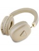 Guess Bluetooth Over-Ear Headphones with Metallic Triangle Logo in Gold