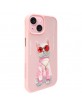 Nimmy iPhone 15 Case Glasses Cool Cat Pink