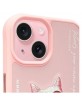 Nimmy iPhone 15 Case Glasses Cool Cat Pink