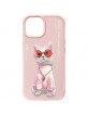 Nimmy iPhone 15 Case Glasses Cool Cat Pink