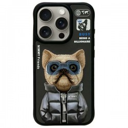 Nimmy iPhone 15 Pro Case Cool & Cute 2.0 Dog Black