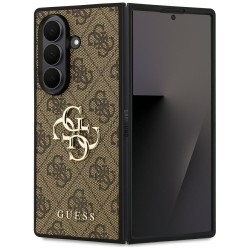Guess Samsung Z Fold7 Case Big 4G Classic Logo Brown