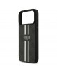 Guess iPhone 17 Pro Max Hülle Case 4G Printed Stripes MagSafe Schwarz