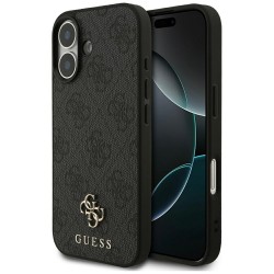 Guess iPhone 17 Hülle Case 4G Small Classic Logo MagSafe Schwarz