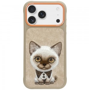 Nimmy iPhone 17 Pro Max Case Big Eyed Pet 2.0 Cat Beige