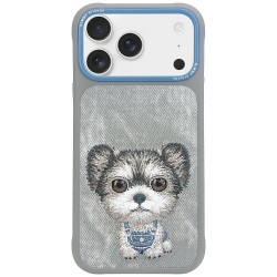 Nimmy iPhone 17 Pro Max Case Big Eyed Pet 2.0 Dog Grey
