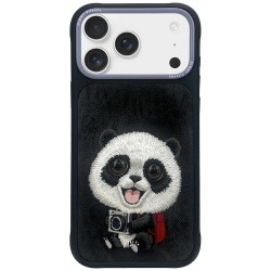 Nimmy iPhone 17 Pro Max Case Big Eyed Pet 2.0 Panda Black