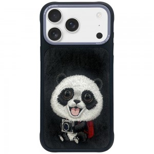 Nimmy iPhone 17 Pro Max Case Big Eyed Pet 2.0 Panda Black