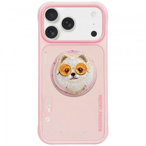 Nimmy iPhone 17 Pro Hülle Case Glasses Cool Dog MagSafe Rosa
