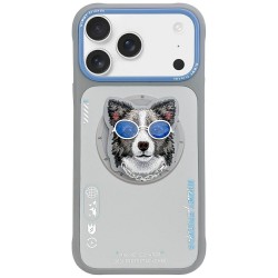 Nimmy iPhone 17 Pro Case Glasses Cool Dog MagSafe Grey