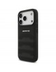 AMG Mercedes iPhone 17 Pro Hülle Case Echtleder Debossed Schwarz