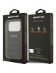 AMG Mercedes iPhone 17 Pro Hülle Case Echtleder Debossed Schwarz