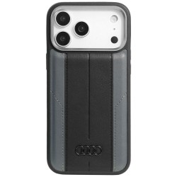 Audi iPhone 17 Pro Max Hülle Case Cover A6 Kunstleder MagSafe Schwarz