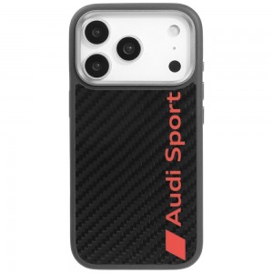 Audi iPhone 17 Pro Hülle Case Cover R8 Carbon Sport Schwarz
