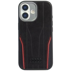 Audi iPhone 17 Hülle Case Cover Echtleder MagSafe R8 Schwarz Rot