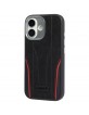 Audi iPhone 17 Hülle Case Cover Echtleder MagSafe R8 Schwarz Rot