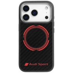 Audi iPhone 17 Pro Hülle Case Cover RSQ Carbon Sport MagSafe Schwarz