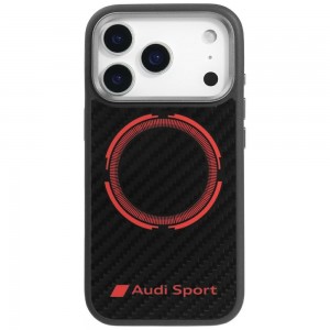 Audi iPhone 17 Pro Hülle Case Cover RSQ Carbon Sport MagSafe Schwarz
