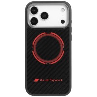 Audi iPhone 17 Pro Max Hülle Case Cover RSQ Carbon Sport MagSafe Schwarz