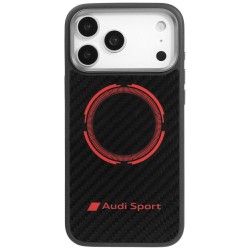 Audi iPhone 17 Pro Max Hülle Case Cover RSQ Carbon Sport MagSafe Schwarz