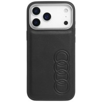 Audi iPhone 17 Pro Max Hülle Case TT Serie MagSafe Kunstleder Schwarz