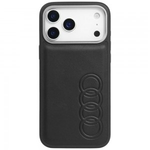 Audi iPhone 17 Pro Max Hülle Case TT Serie MagSafe Kunstleder Schwarz