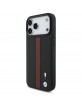 BMW iPhone 17 Pro Max Hülle Case M Power MagSafe Perforated Stripe Schwarz