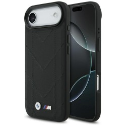 BMW iPhone 17 Air Hülle Case M Quilted Logo MagSafe Schwarz