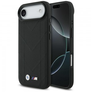 BMW iPhone 17 Air Hülle Case M Quilted Logo MagSafe Schwarz