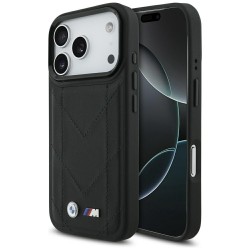 BMW iPhone 17 Pro Hülle Case M Quilted Logo MagSafe Schwarz